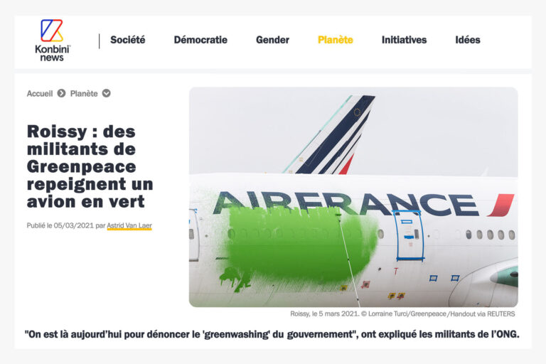 Kombini // Commande de Greenpeace // web