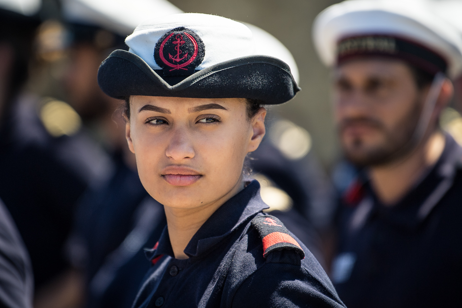 The French Navy preparing for the National Day parade